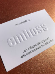 Embossing example