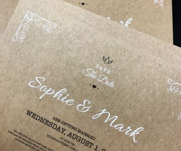 Invitations - Kraft Uncoated